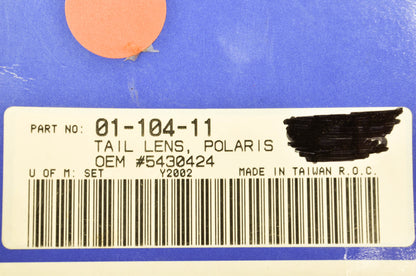 Parts Unlimited 01-104-11, 5430424 Tail Lens NOS