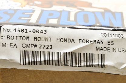 New Moose Plow Bottom Mount Honda Foreman ES NOS