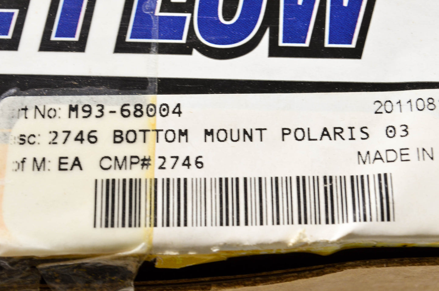 New Moose Plow Bottom Mount Polaris 03 NOS