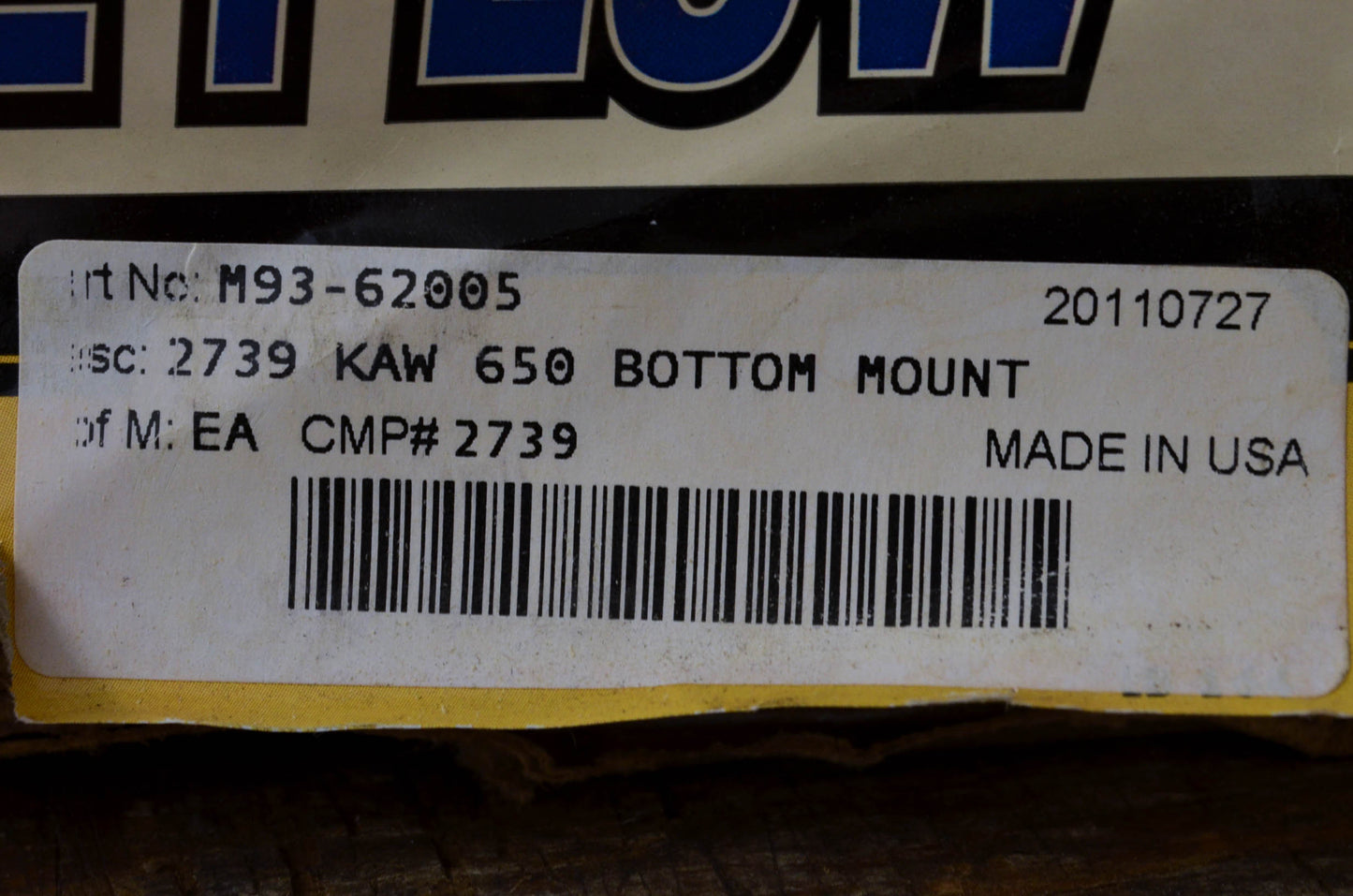New Moose Plow Bottom Mount KAW 650 NOS