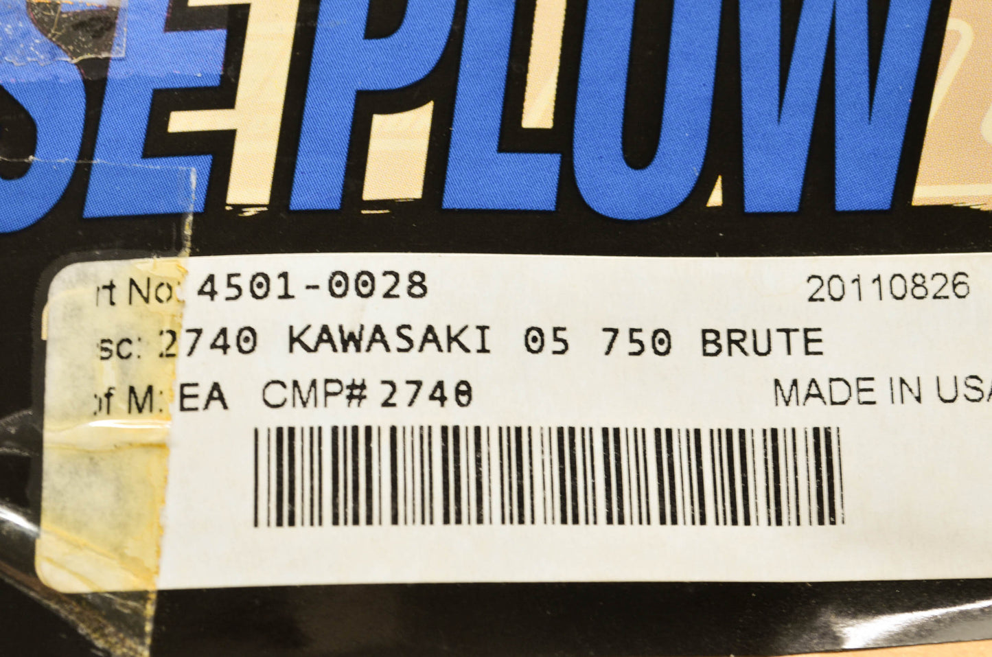 New Moose Plow Bottom Mount Kawasaki 05 750 Brute NOS