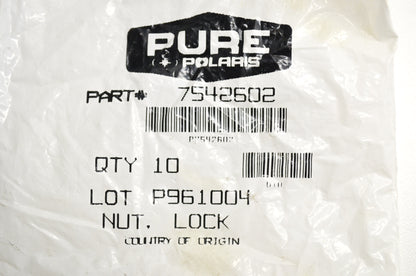 OEM Polaris 7542602 Lock Hex Nut Qty 2 NOS