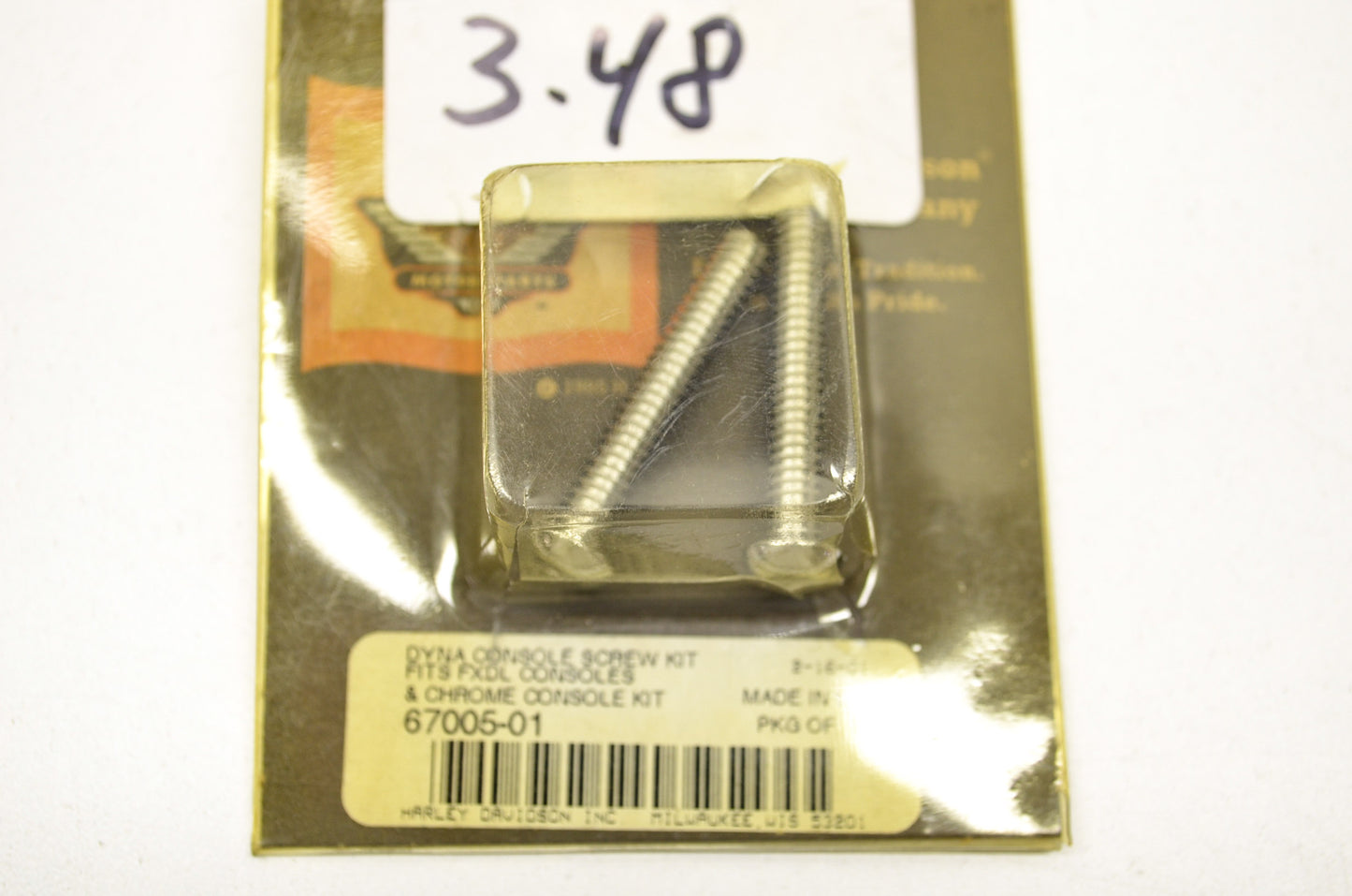 OEM Harley-Davidson 67005-01 Console Screw Kit NOS
