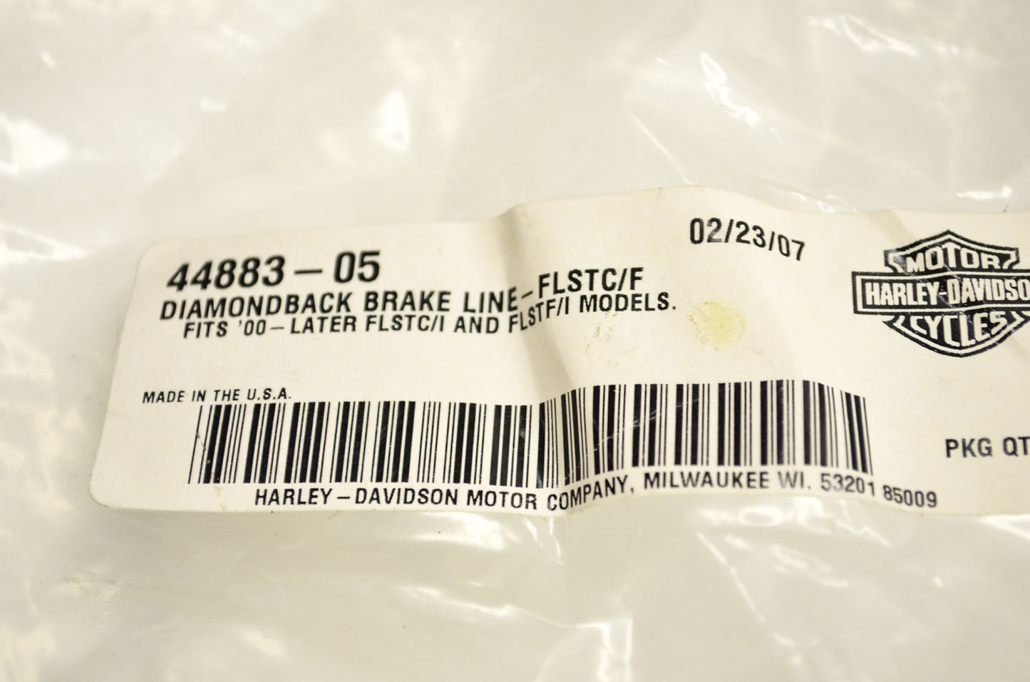 Braided Front Brake Line Kit FLSTC/I FLSTF/I NOS