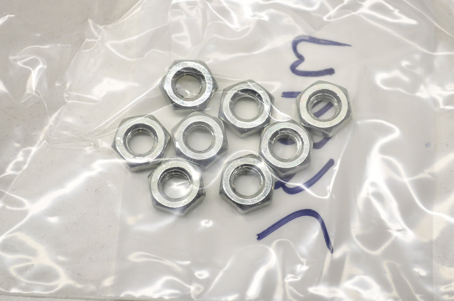 OEM Harley-Davidson 7689W Hex Jam Nut Qty 8 NOS
