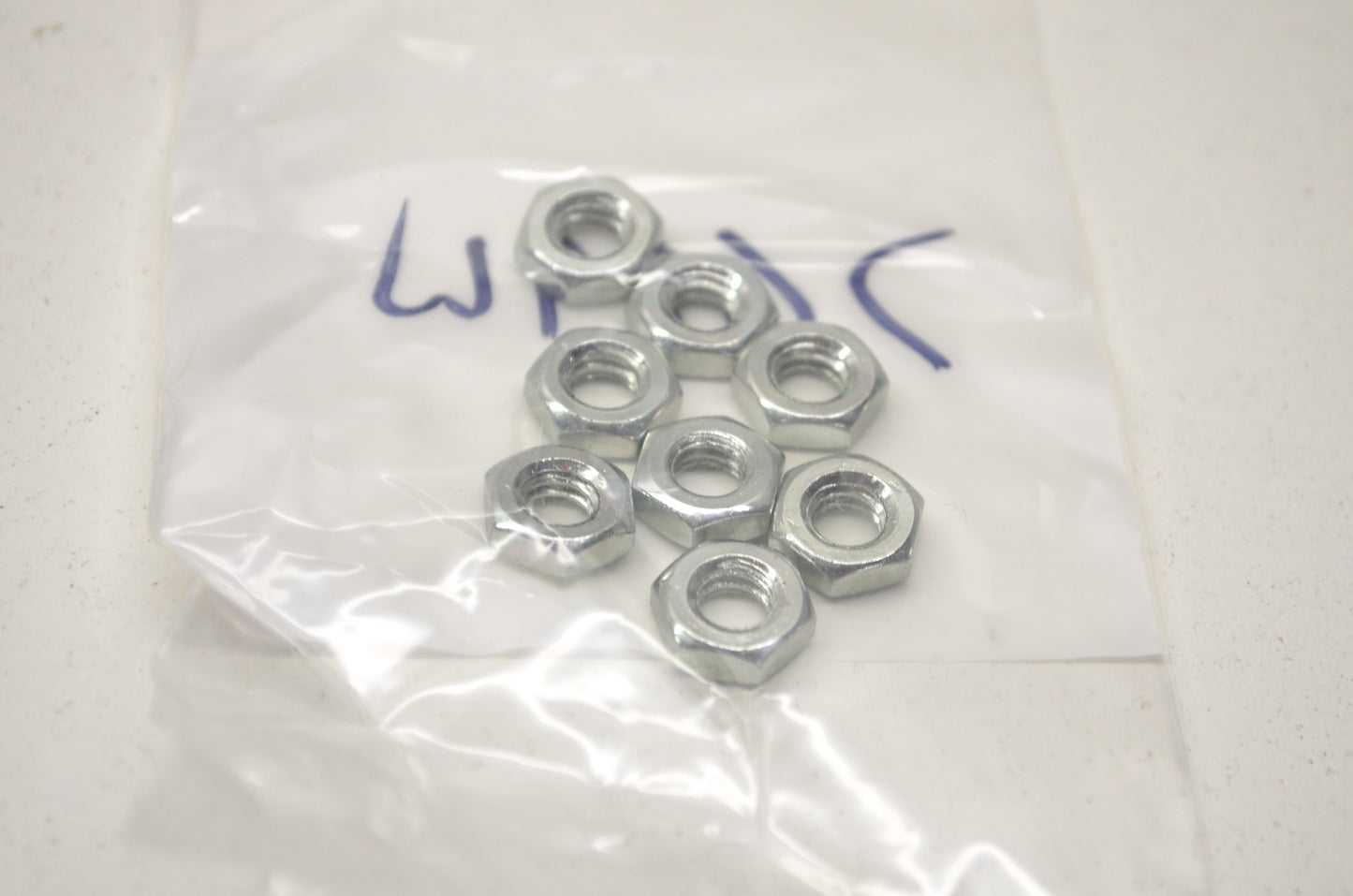 OEM Harley-Davidson 7689W Hex Jam Nut Qty 8 NOS
