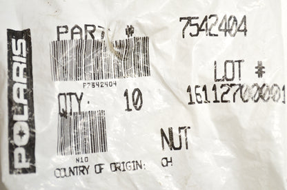 OEM Polaris 7542404 Nut Qty 4 NOS