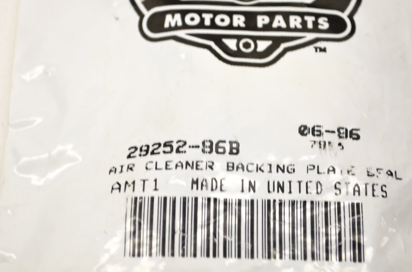 OEM Harley-Davidson 29252-86B Air Cleaner Backing Plate Seal NOS