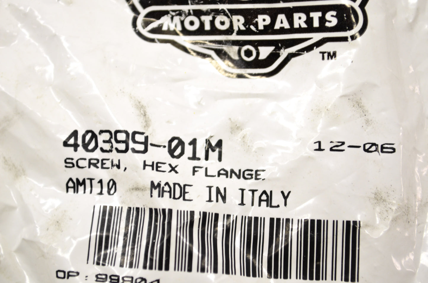 OEM Harley-Davidson 40399-01M Hex Flange Screw Qty 2 NOS