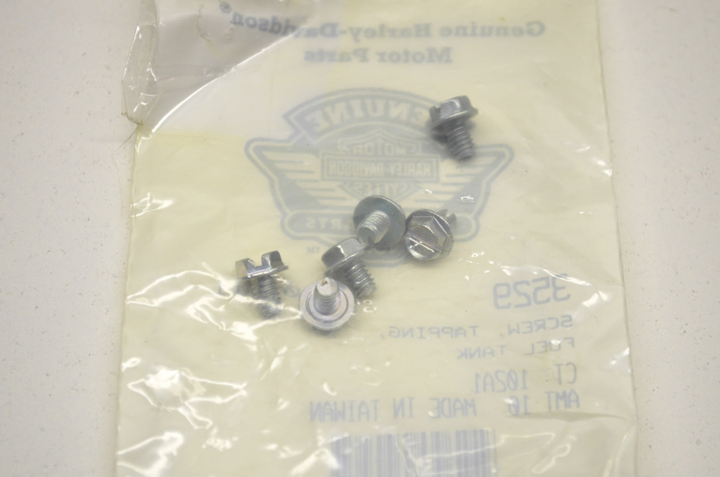 OEM Harley-Davidson 3529 Fuel Tank Tapping Screw Qty 6 NOS