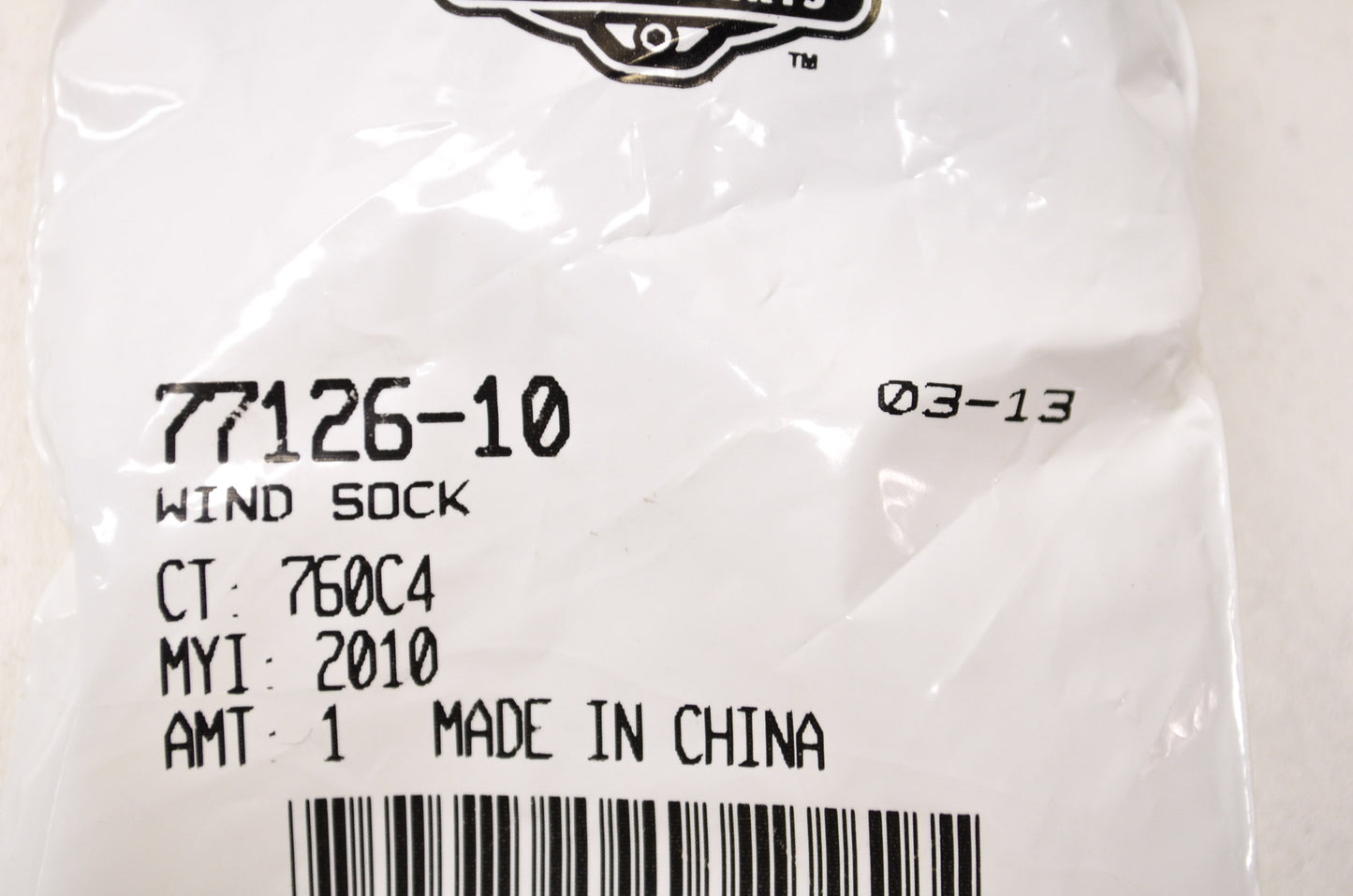 OEM Harley-Davidson 77126-10 Wind Sock NOS