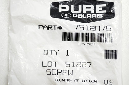 OEM Polaris 7512076 Screw Qty 7 NOS