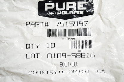OEM Polaris 7515497 Bolt Qty 2 NOS
