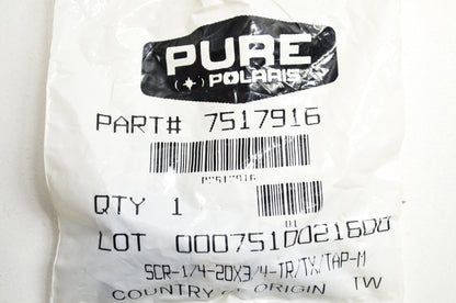 OEM Polaris 7517916 Screw 1/4-20X3/4 Qty 3 NOS