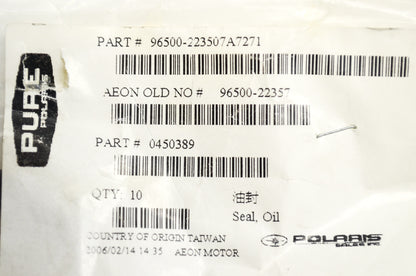 OEM Polaris 450389 Oil Seal 1.00X1.250X.125 NOS