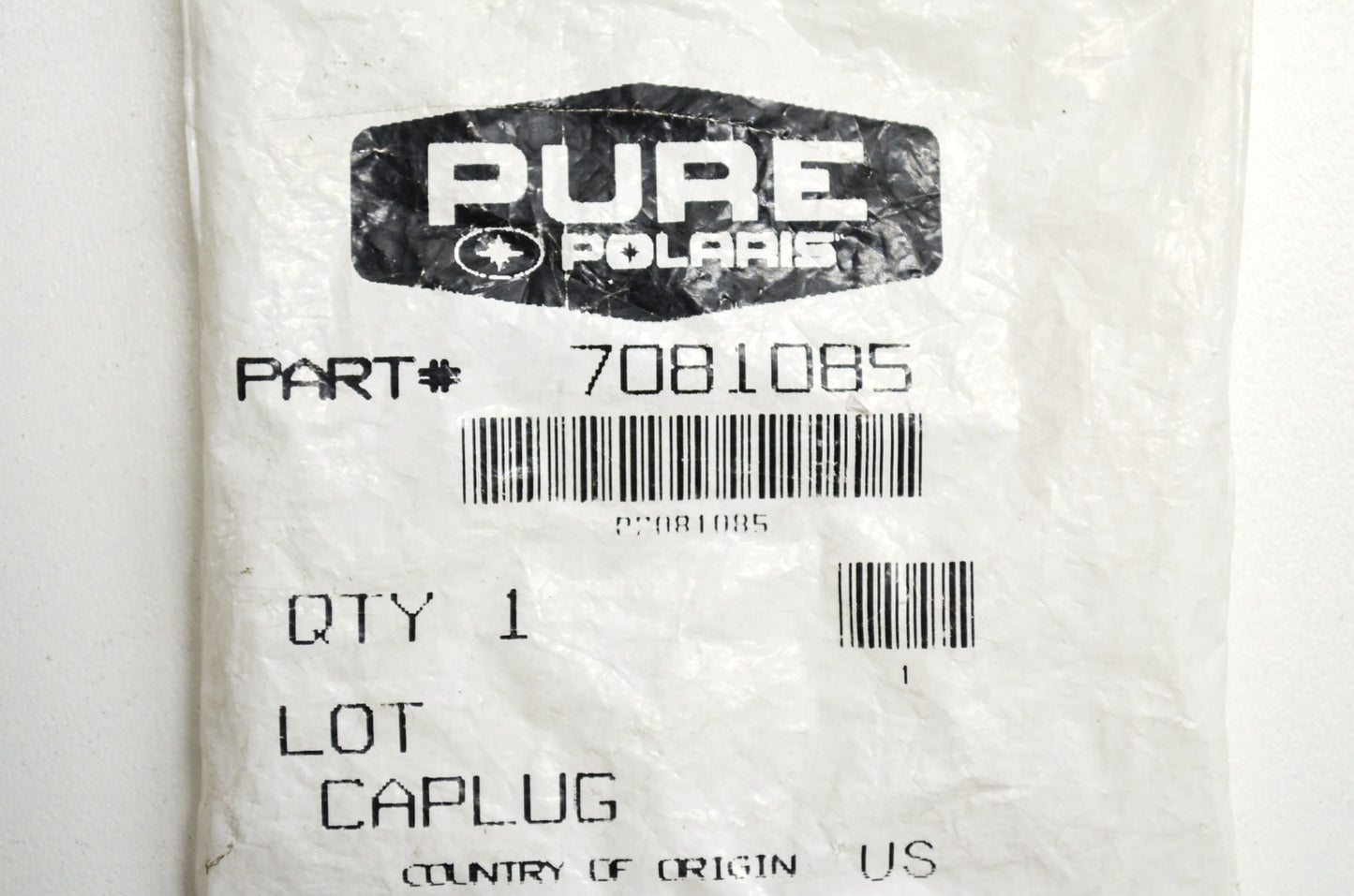 OEM Polaris 7081085 Barbed Plug .625 NOS