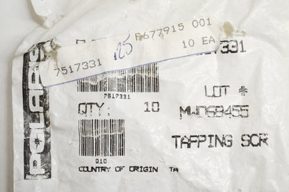 OEM Polaris 7517331 Screw Qty 5 NOS