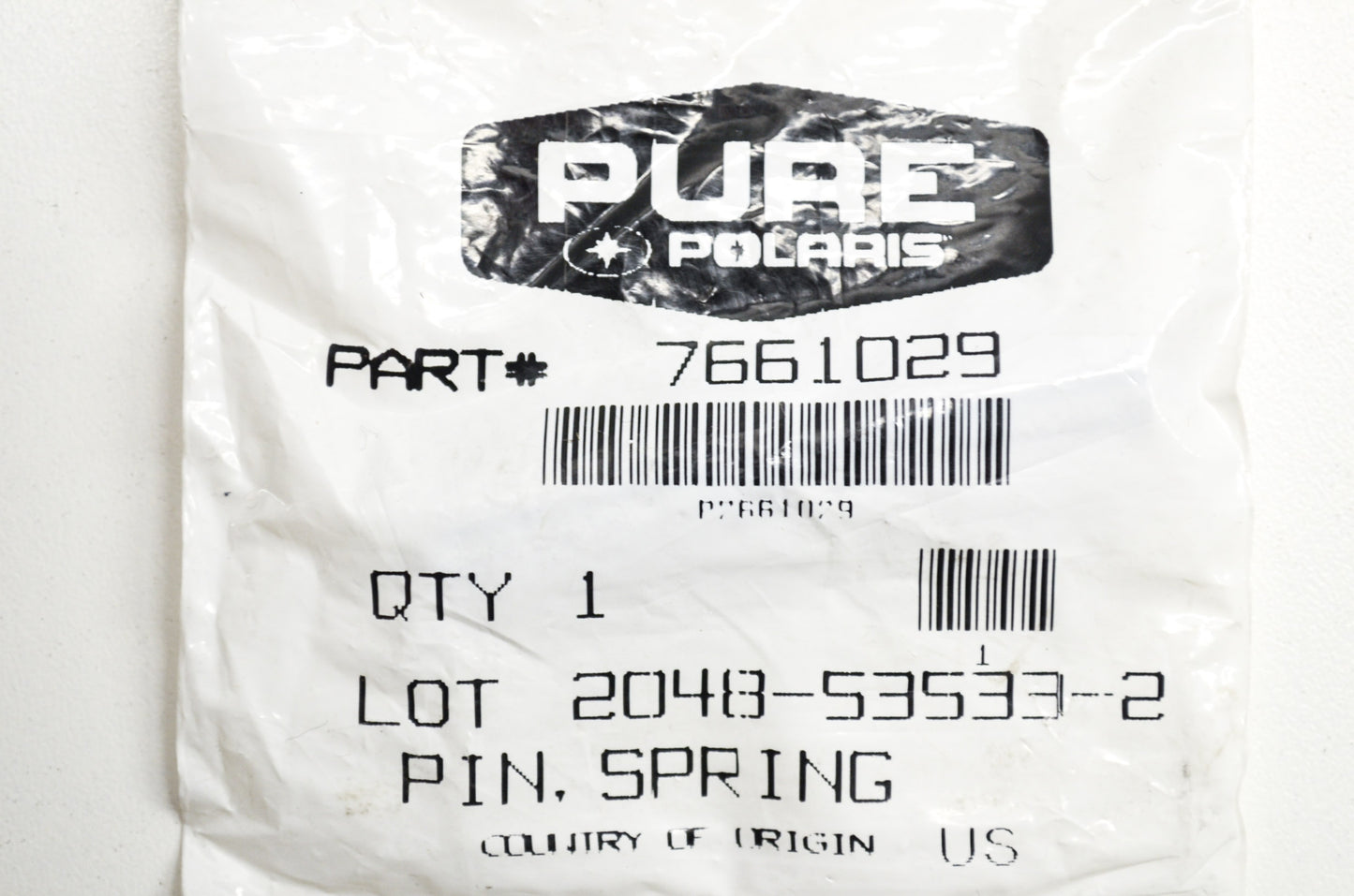 OEM Polaris 7661029 Spring Pin NOS