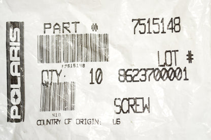 OEM Polaris 7515148 Screw Qty 4 NOS