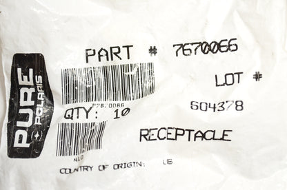 OEM Polaris 7670066 Clip-On Receptacle Qty 8 NOS