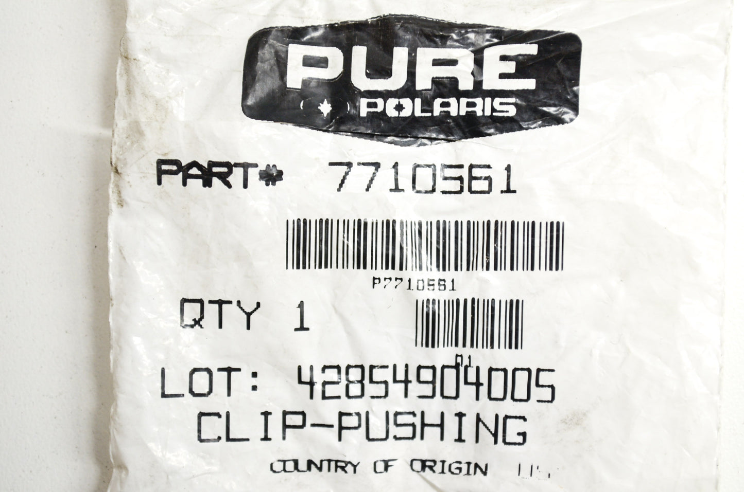 OEM Polaris 7710561 Push Fastener .156 Qty 2 NOS