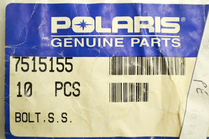 OEM Polaris 7515155 S.S. Bolt Qty 4 NOS