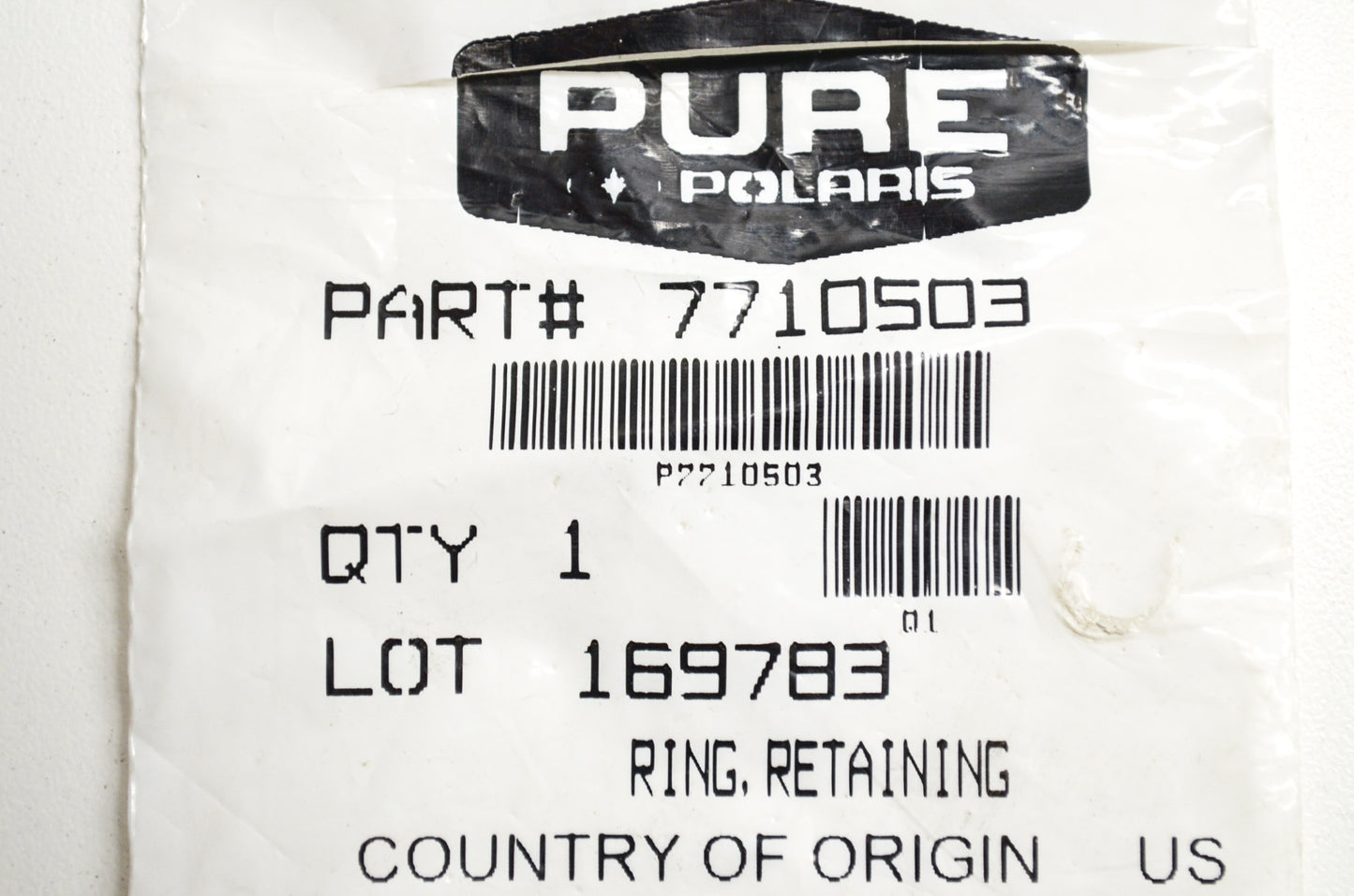 OEM Polaris 7710503 Retaining Ring Qty 3 NOS