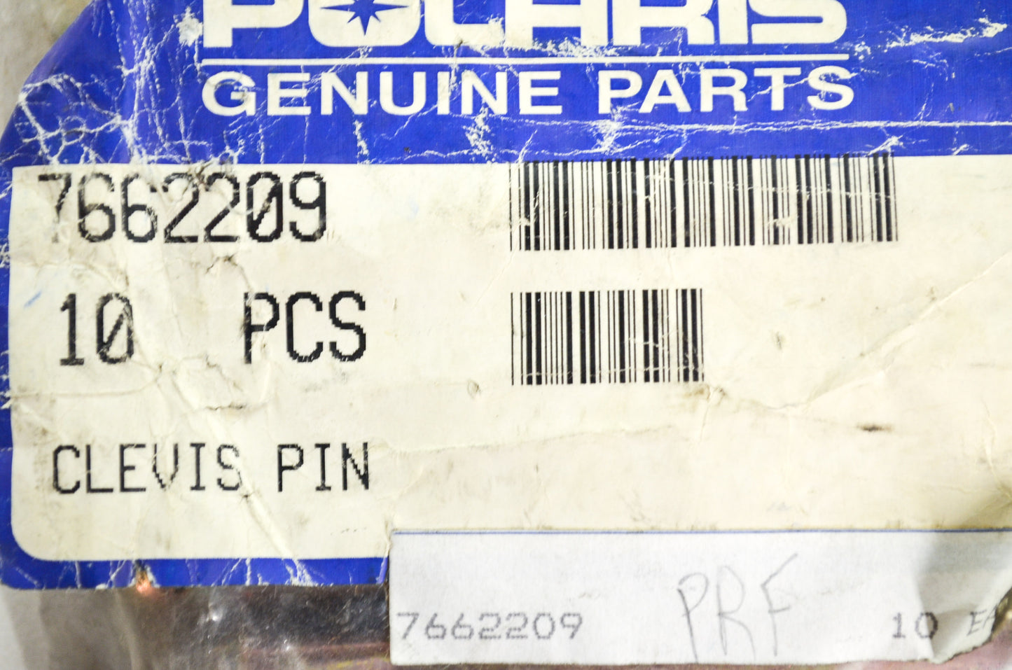 OEM Polaris 7662209 Clevis Pin NOS
