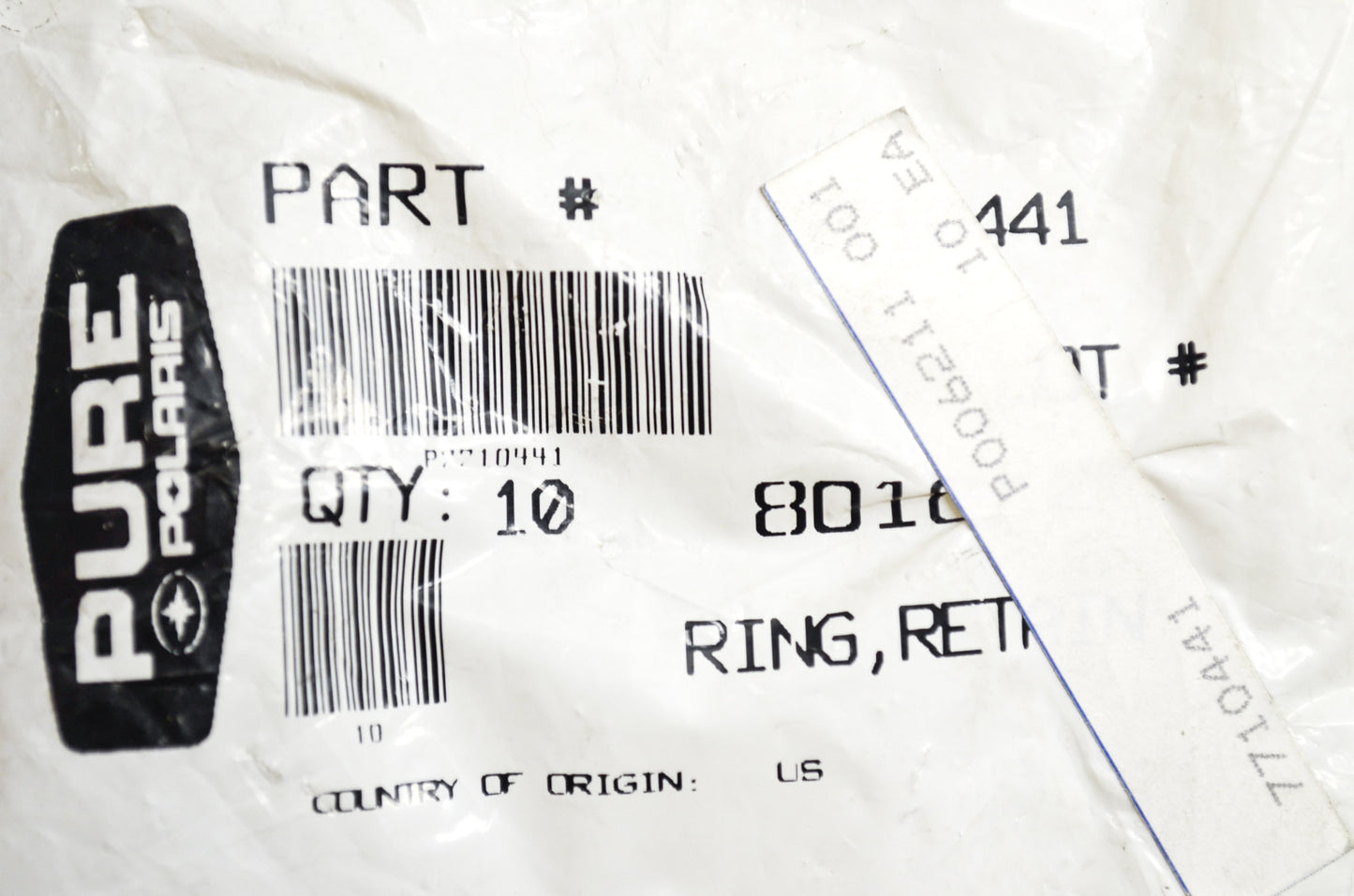 OEM Polaris 7710441 Retaining Ring NOS