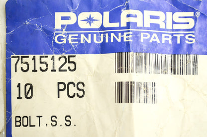 OEM Polaris 7515125 S.S. Bolt Qty 6 NOS