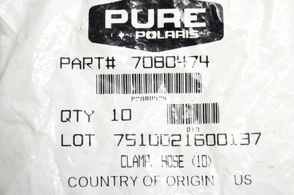 OEM Polaris 7080474 Hose Clamp Qty 2 NOS