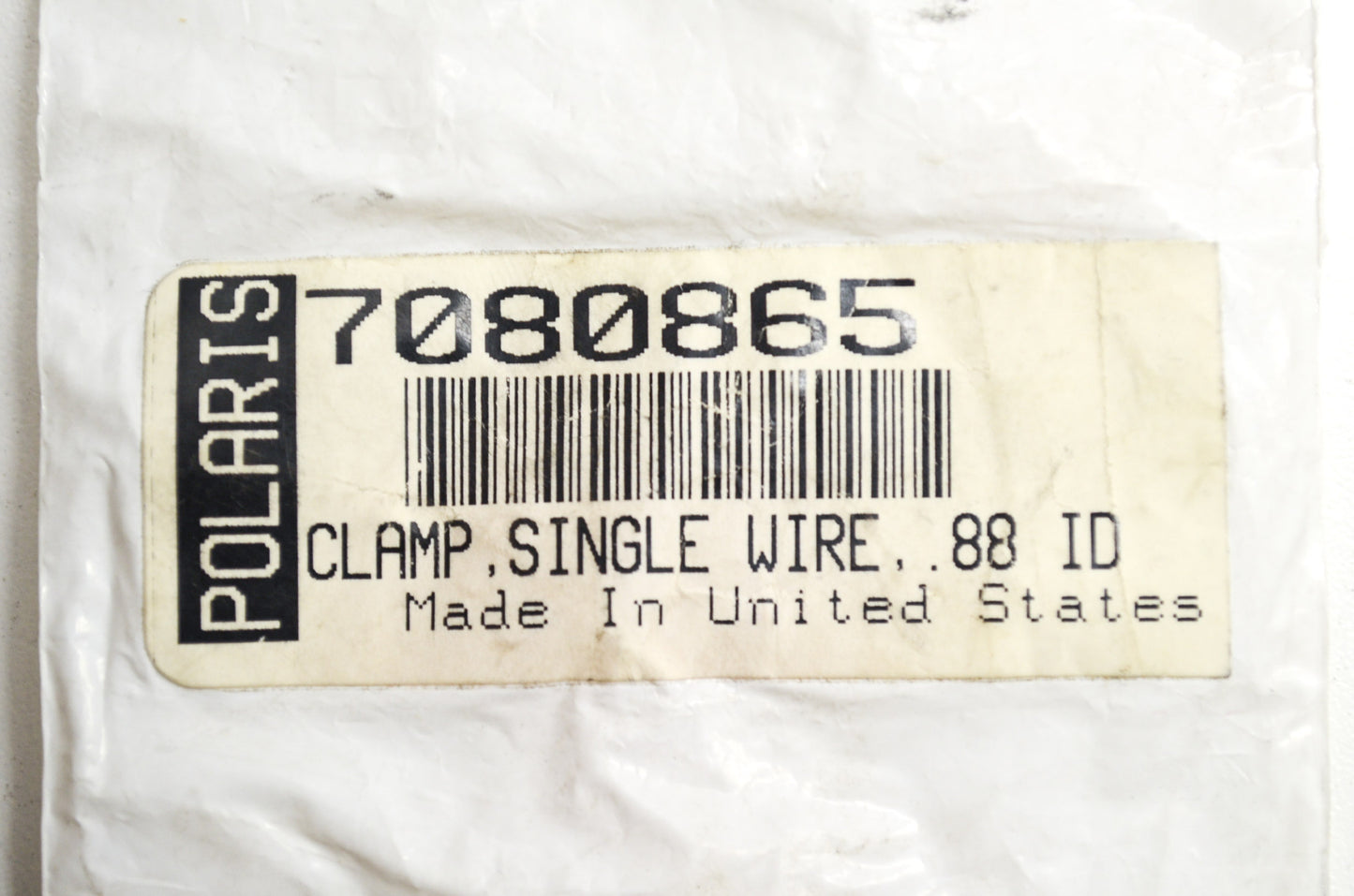 OEM Polaris 7080865 Single Wire Clamp .88 ID NOS