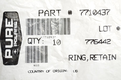 OEM Polaris 7710437 Retaining Ring Qty 2 NOS