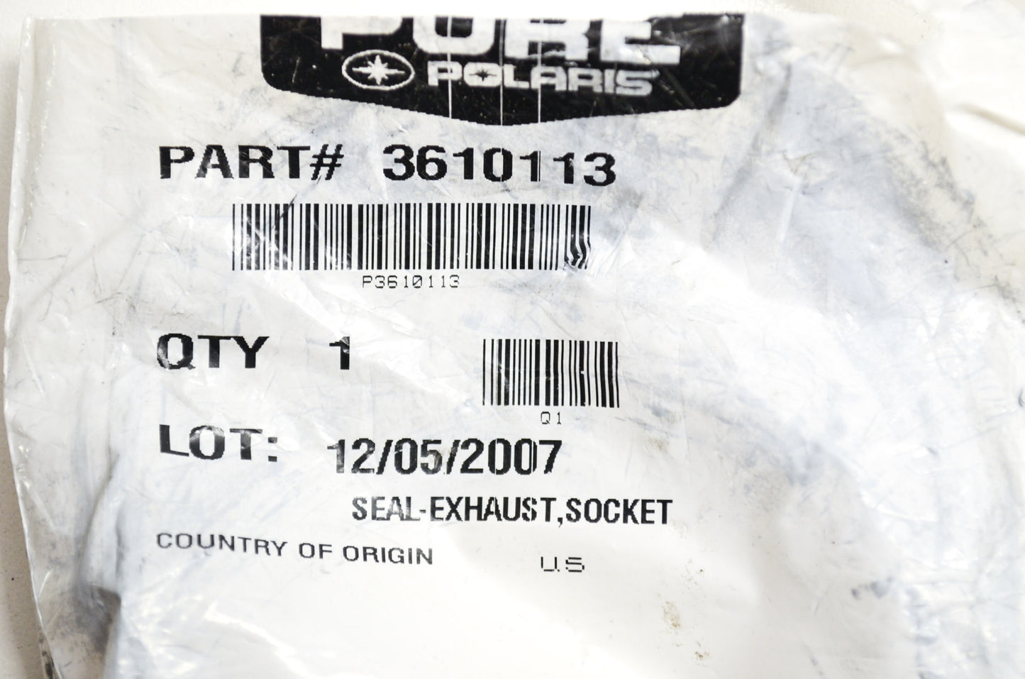 Exhaust Socket Seal NOS