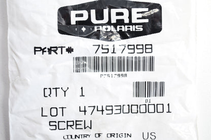 OEM Polaris 7517998 Screw M6X1.0X25 MM HX/FL L Qty 2 NOS