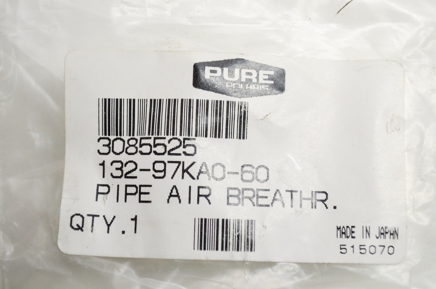 OEM Polaris 3085525 Air Breather Pipe NOS