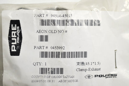 OEM Polaris 453992 Exhaust Clamp NOS