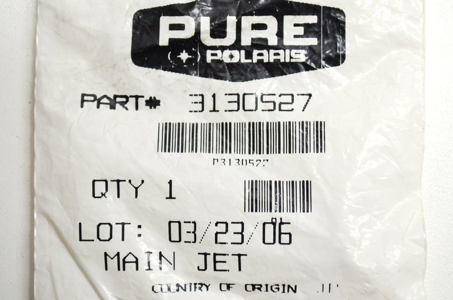 OEM Polaris 3130527 Main Jet #140 NOS