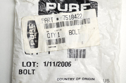 OEM Polaris 7518422 Screw 3/8-16X1.75 NOS