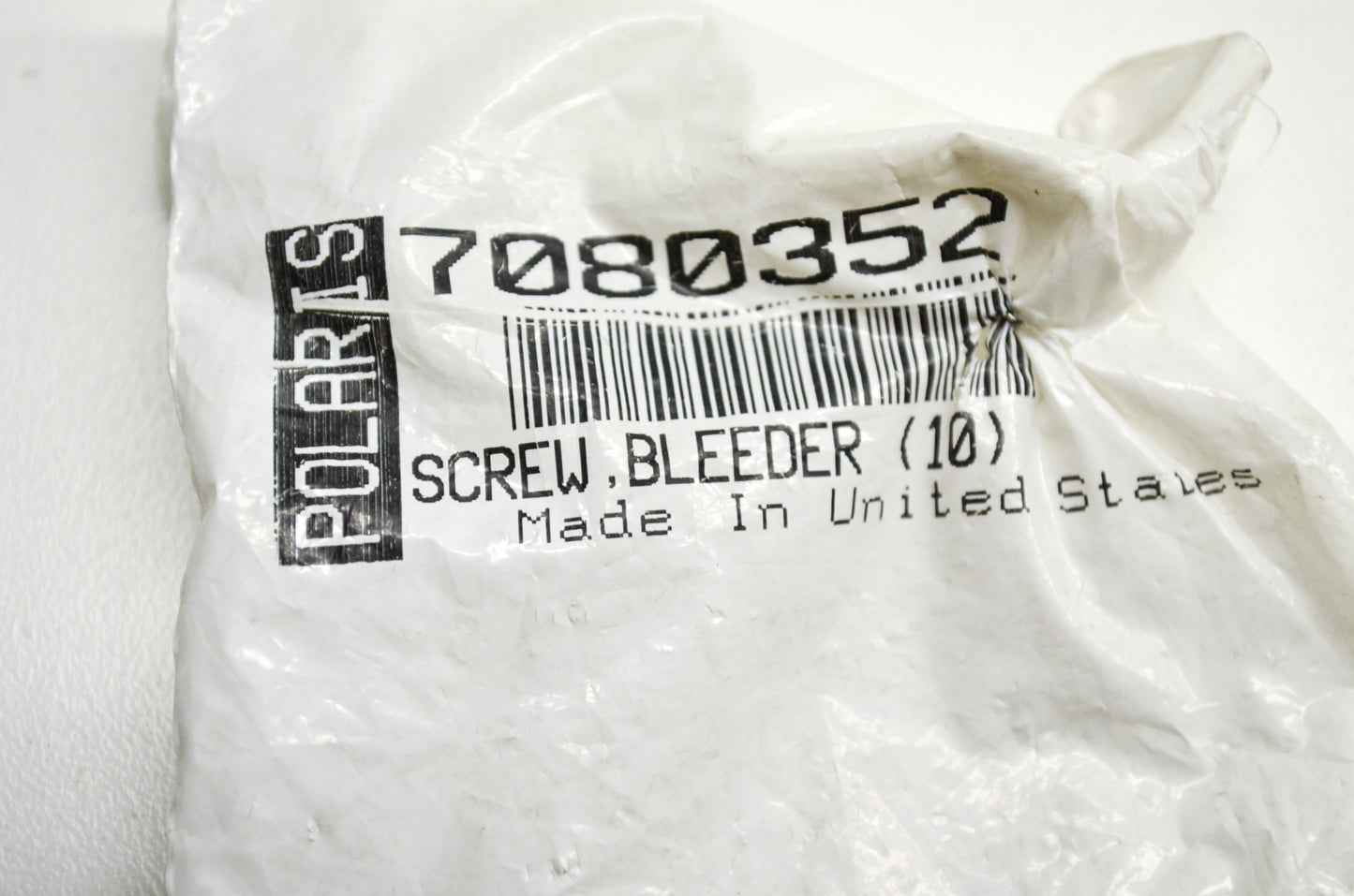 OEM Polaris 7080352 Bleeder Screw Qty 2 NOS