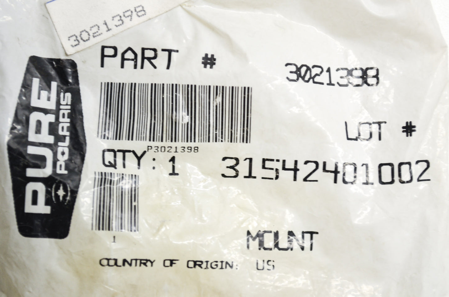 OEM Polaris 3021398 Isolator Rubber Mount NOS