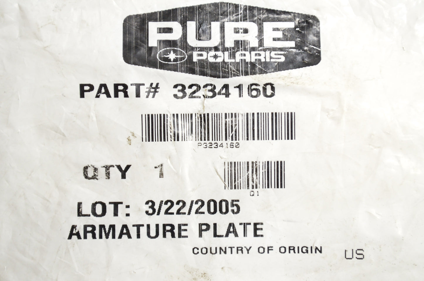 Armature Plate NOS