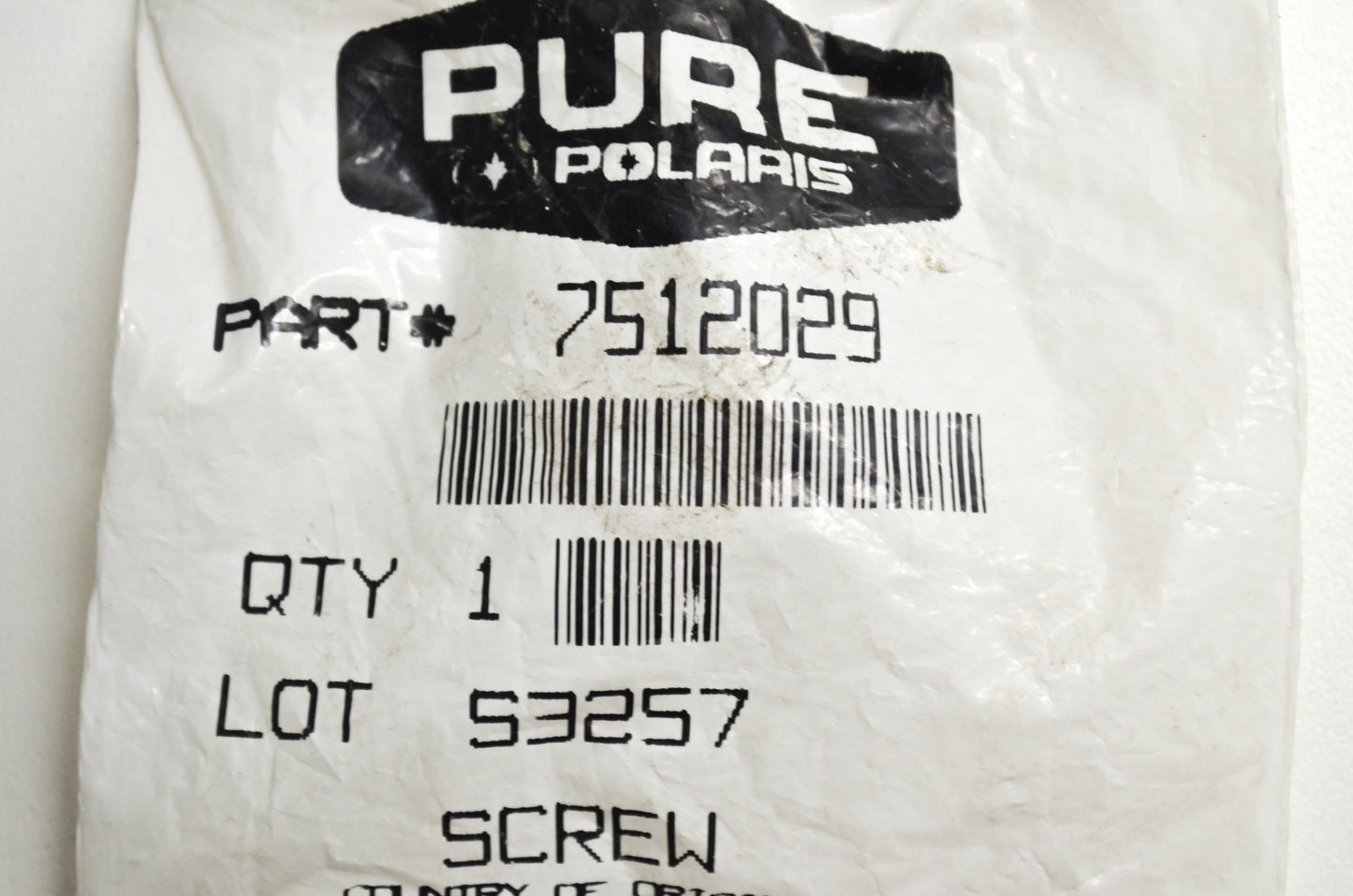 OEM Polaris 7512029 Screw Qty 4 NOS
