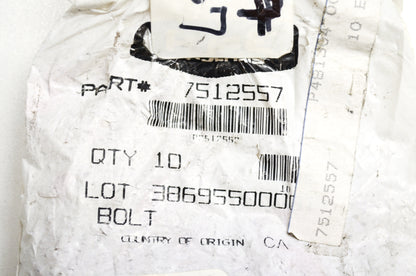 OEM Polaris 7512557 Bolt Qty 2 NOS