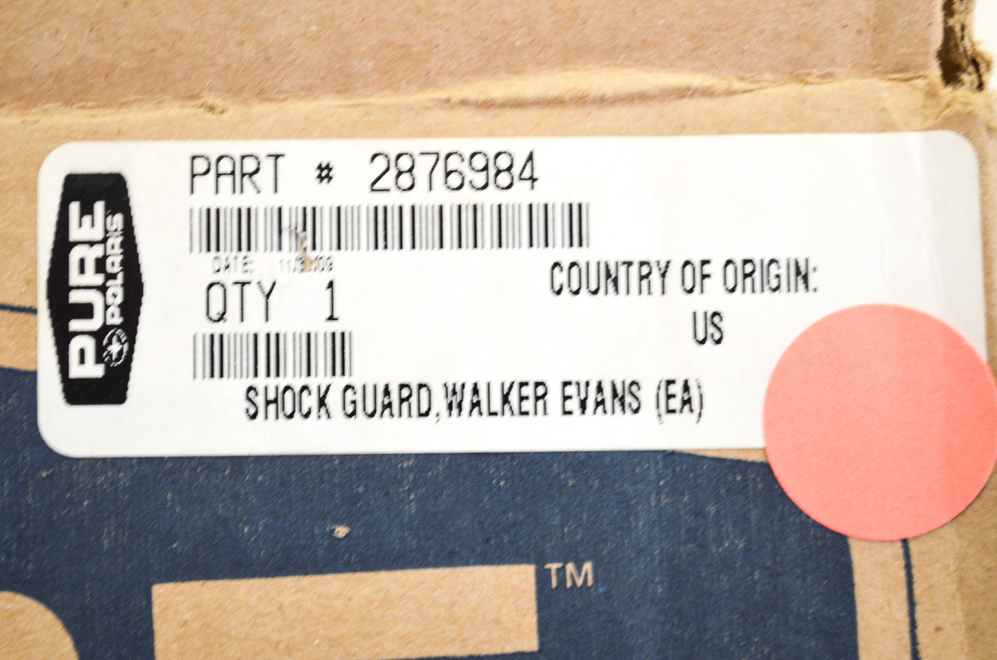 OEM Polaris 2876984 Walker Evans Shock Guard NOS