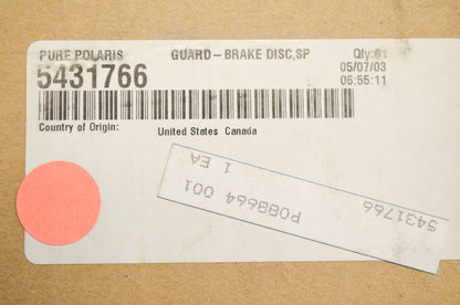 Brake Disc Cover NOS