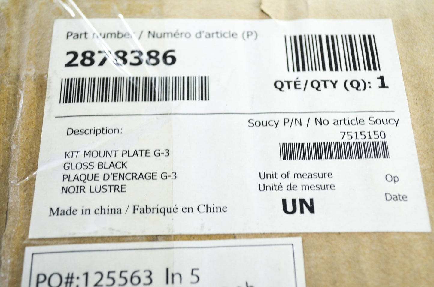 OEM Polaris 2878386 G3 Plow Mount NOS