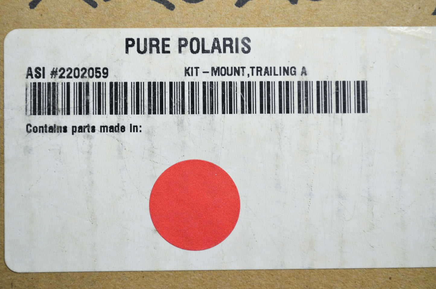 OEM Polaris 2202059 Left Hand Trailing Arm Mounting Kit NOS