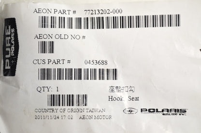 New OEM Polaris Seat Hook Outlaw Sportsman 90 NOS