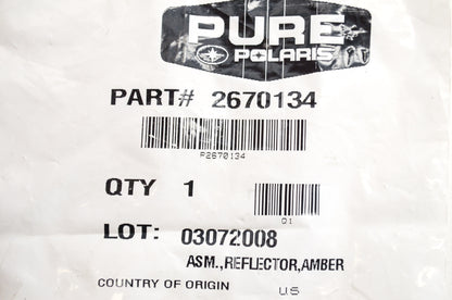 Amber Reflector Assembly NOS